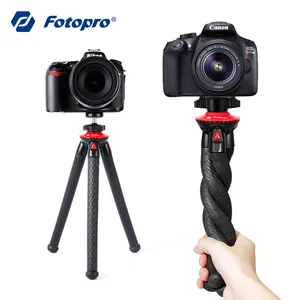 Fotopro China Supplier Portable Adjustable Smartphone Vlogger Video Octopus Mini 2 in 1 Stand Tripod