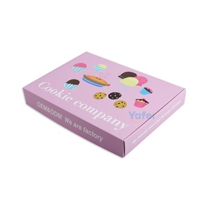 Emballage de biscuits en papier de qualité alimentaire avec estampage doré, boîte à donuts à emporter avec séparateur en carton - Product Image 2