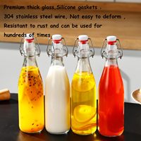 Bouteilles en verre à bouchon basculant de 32 oz à usage industriel pour la brasserie, les boissons, les smoothies, le vinaigre, compatibles avec les diffuseurs à bâtonnets