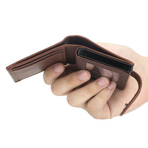 กระเป๋าสตางค์หนังแท้ AndoBag รุ่น RFID สำหรับผู้ชาย ช่องใส่บัตรหลายช่อง กระเป๋าใส่บัตรแบบย้อนยุค สไตล์ลำลอง หลายตำแหน่ง รุ่น 1814 - Product Image 6