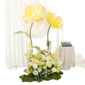 Grandes compositions florales artificielles Greenway en mousse et soie pour décoration intérieure et présentation en showroom - Product Image 5