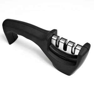 Utensili per affilare i <span class=keywords><strong>coltelli</strong></span> da cucina di vendita caldi affilacoltelli <span class=keywords><strong>professionale</strong></span> a 3 stadi manuale in acciaio inossidabile - Product Image 2