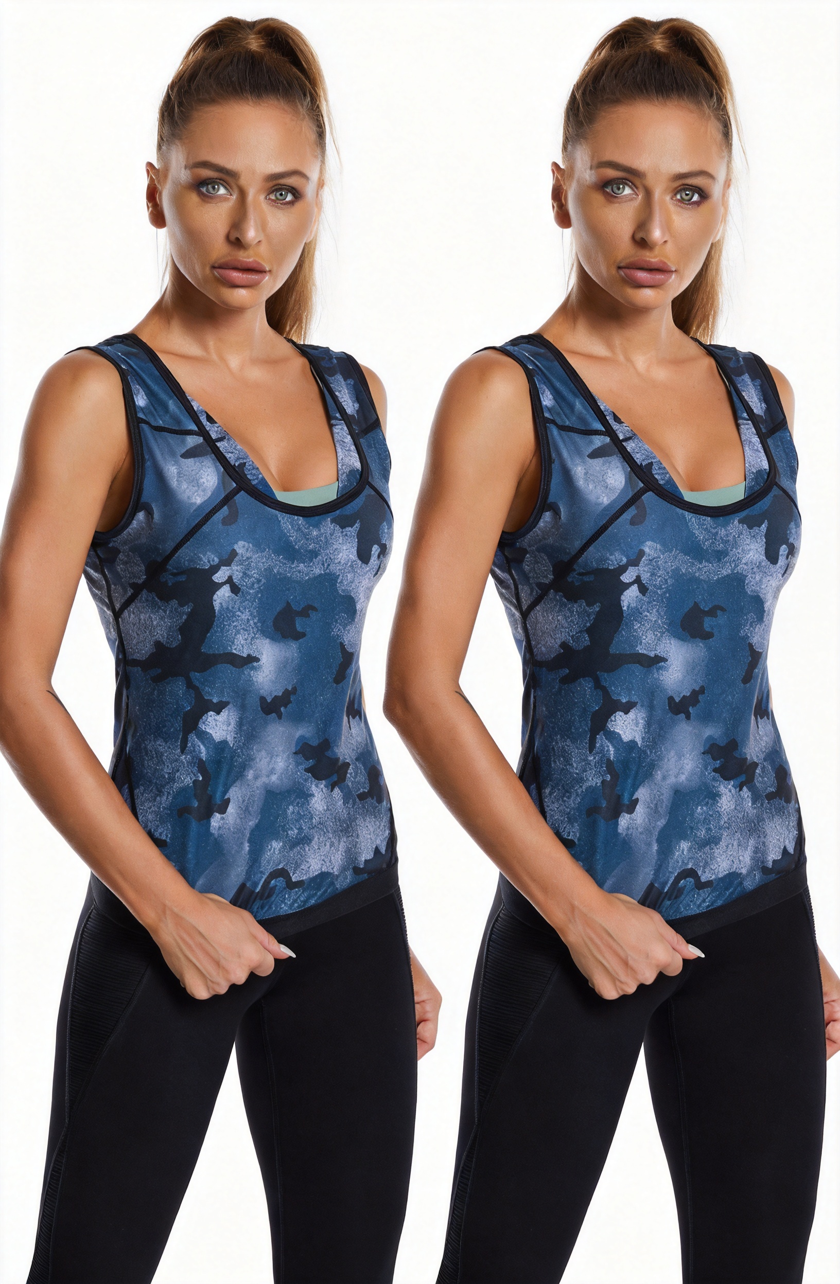 Débardeur camouflage pour femme