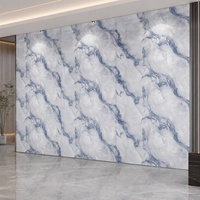 Panneau mural en PVC effet marbre Carrara gris clair WYRAX, 1220x2440mm, 3.5mm, pour mur décoratif de bureau, imperméable, pour projets