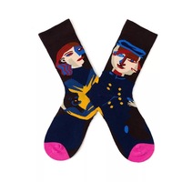 Chaussettes épaisses et confortables à motif artistique SHANXIN pour femmes