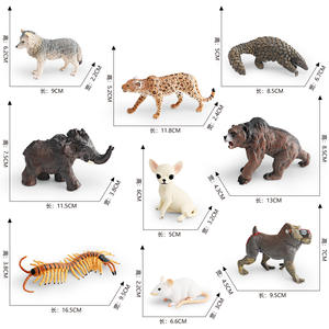Lelewu simula animales salvajes <span class=keywords><strong>lobo</strong></span> gris leopardo pangolín <span class=keywords><strong>cueva</strong></span> oso mamut mandril ratón modelo Decoración - Product Image 4