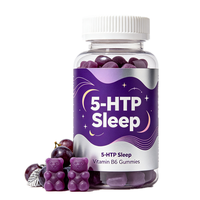 Gummies 5-HTP Marque Blanche pour le Soutien du Sommeil et la Relaxation Émotionnelle, Complément Multivitaminé Végétalien, 60 Unités