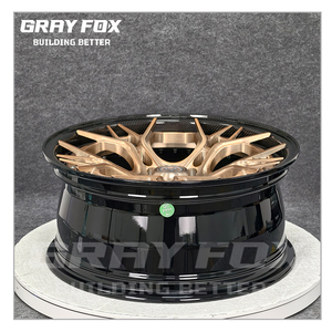 Ruedas de fibra de carbono GRAYFOX doradas cóncavas 18 19 20 pulgadas 5x5x120 112 ruedas forjadas 5x114,3 para 1990 <span class=keywords><strong>Ford</strong></span> Thunderbird <span class=keywords><strong>Super</strong></span> Coupe - Product Image 2
