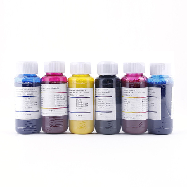100ML 6 Colors Ultra Density Dye Sublimation Ink for Epson L130 L210 L8050 L8058 L1250 L3250 L3256 L3259 L805 L365 Printer