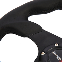 Volant de sport universel 350 mm en cuir microfibre pour jeux de course