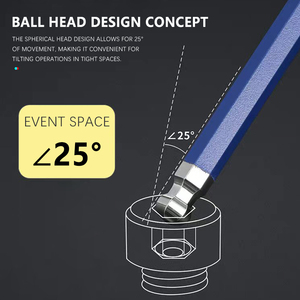 汽车修理手动工具用L手柄六角扳手通用内六角钥匙头 - Product Image 5