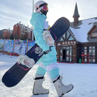 8230330 nouvelle combinaison de Ski une pièce hommes et femmes costume simple planche Double planche chaud coupe-vent imperméable neige costume Ski pantalon
