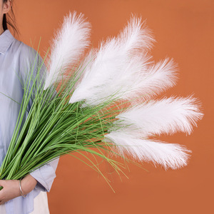 Fleurs artificielles Timo, herbe de roseau 60 cm, soie durable, décoration intérieure et extérieure - Product Image 2