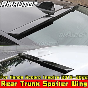 For Honda Accord Inspire 2019-2022 Body Kit Roof Spoiler Carbon Fiber Look Blade Style Rear <b>Trunk</b> Spoiler Car Accessories - Product Image 3