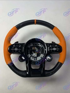 Volante de Cuero y Carbono Personalizado para <span class=keywords><strong>Benz</strong></span>, Modificación Personalizada, Volante de Coche Mejorado, Bandeja para Volante de Coche - Product Image 2