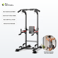 Barre de traction PJ Fitness Equipment pour salle de sport à domicile, barre simple ou double fixée au sol pour entraînement en intérieur