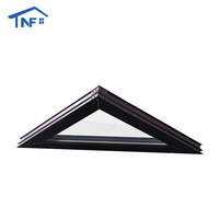 Diseño Simple Aleación de aluminio Ventanas fijas Parrilla Diseño Imagen Ventanas Pared Vidrio templado Fijar Ventanas
