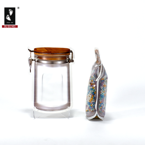 ถุงบรรจุภัณฑ์พลาสติกแบบตั้งได้ พิมพ์ลายตามสั่ง เกรดสำหรับอาหาร พร้อมซิปล็อคปิดผนึกได้ สำหรับน้ำตาล อาหารสัตว์เลี้ยง และเยลลี่ - Product Image 6