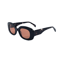 2025 dernières lunettes de soleil unisexes de créateur avec plaque épaisse monture en acétate de haute qualité verres polarisés Logo personnalisé sur la lentille