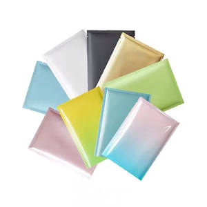 Kantong Foil Aluminium Segel Panas Berwarna, Kantong Foil Tahan Bau, Sampel Kosmetik Kopi Teh Kemasan Atas Terbuka - Product Image 3