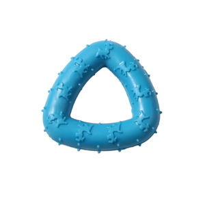 Jouet à mâcher triangulaire pour chien, en TPR, pour nettoyer les dents, durable, petit jouet pour animaux de compagnie - Product Image 3