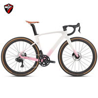 Bicicleta Urbana Gravel V3 con Cambio Electrónico (2025), Frenos de Disco Hidráulicos RS de 24 Velocidades, Cuadro de Fibra de Carbono de Alto Módulo, Ruedas 700c de Aluminio