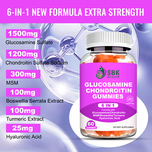 High Quality Glucosamine Chondroitin Gummies 60 Count Sugar Free Joint Support Dietary <b>Supplement</b> - Product Image 6
