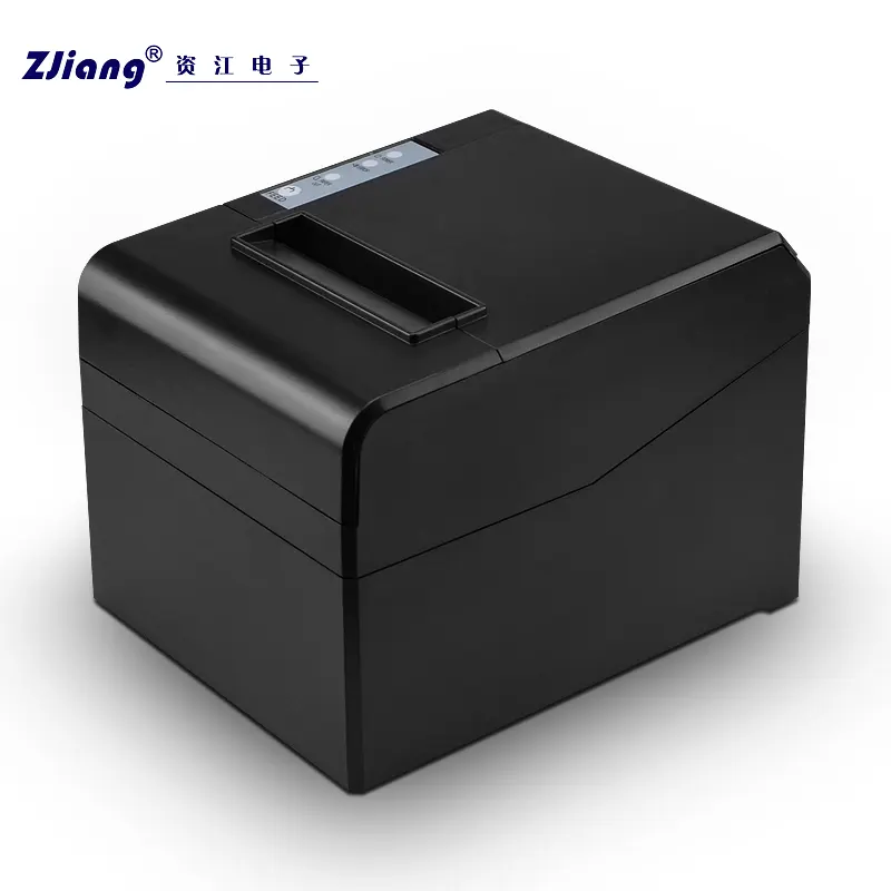 Zjiang 열 영수증 프린터 80mm POS 시스템 재배치 자동 커터 레스토랑 주방 카페 USB 블루투스 와이파이 LAN 네트워크