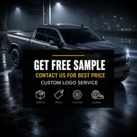 Couverture de benne rigide noire mate à trois plis, profil bas, avec verrouillage antivol pour Chevrolet Silverado 1500 OEM ODM