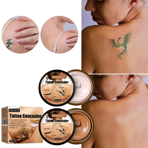 EELHOE Tattoo Concealer Scar Berthmark Vitiligo Ecchymoses Taches pigmentées Chloasma Hickey Covering Cream - Product Image 3