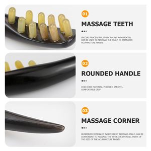 Bâton <span class=keywords><strong>de</strong></span> massage Gua Sha en corne <span class=keywords><strong>de</strong></span> bœuf, outil <span class=keywords><strong>de</strong></span> grattage des méridiens et <span class=keywords><strong>de</strong></span> la tête, thérapie <span class=keywords><strong>de</strong></span> soulagement des points <span class=keywords><strong>de</strong></span> pression, relaxation musculaire des tissus pour la maison et le bureau - Product Image 4