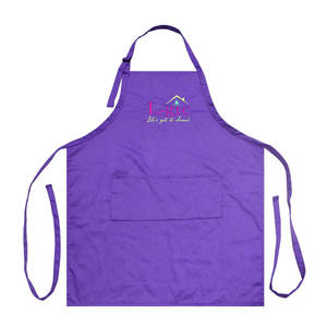 Tablier personnalisé brodé avec sangle réglable en polyester, poche avant, idéal pour les services promotionnels et de nettoyage - Product Image 4