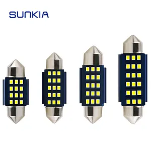 SUNKIA-bombilla LED para matrícula de coche, lámpara de lectura Canbus, 12V, 2016 SMD