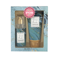 Coffret Cadeau de Voyage Parfum Femme Marque d'Usine – Parfum, Brume Corporelle et Lait Corporel Éclaircissant pour Femme