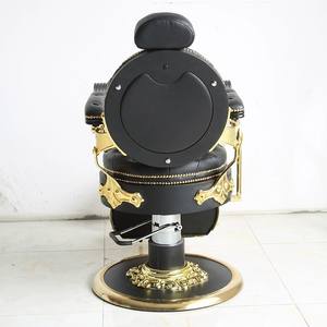 Chaise de barbier vintage à l'ancienne, réversible, style tête huilée pour hommes, en cuir synthétique, grande chaise pour coupe de cheveux et rasage de <span class=keywords><strong>barbe</strong></span> - Product Image 4