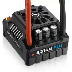 Hobbywing-enchufe de coche sin escobillas EZRUN Max8 V3 150A, a prueba de agua, enchufe ESC TRX/T para RC 1/8 Traxxas E-REVO Traxxas Summit HPI