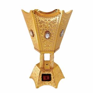 Quemador de Incienso de Metal de Carbón Árabe de Lujo Ligero para Hotel y Hogar, Quemador de Incienso Aromático de Metal, Quemador de Bakhoor Árabe, Oud Árabe - Product Image 3