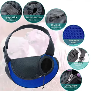 Bolsa de Transporte para Perros y Gatos, Bolso de Viaje, Mochila de Malla, Accesorios para Transportar Mascotas, Bolso Bandolera - Product Image 3