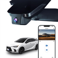 Caméra de tableau de bord cachée ADINKAM 4K UHD à double objectif, vision nocturne, contrôle WiFi via application, modèles Lexus RX/NX/GX, garantie 1 an, enregistreur vidéo