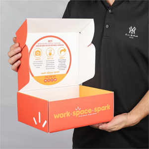 Hot bán Xách Tay Hộp sóng bao bì OEM Logo in màu hồng hộp bưu phẩm màu hồng Mỹ phẩm vận chuyển hộp - Product Image 5