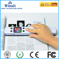 Escáner Digital Portátil Inalámbrico Wifi Iscan, 1050DPI, Handyscan para Documentos, Fotos, Recibos, Libros, USB, Stock, LED, Tipo Pluma, Negro, CMOS de 32 Bits