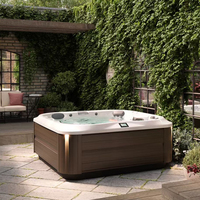 Baignoire autoportante intérieure pour quatre personnes adultes Baignoire de massage à remous électrique