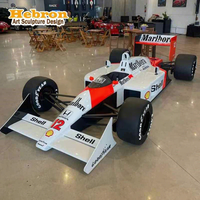 Metal F1 Yarış Arabası Model Heykeli Tam Boy Özel Modern Ev Duvar Dekorasyonu Sanat Tasarımı İç Mekan Çin Yeni Yılı Mezuniyet