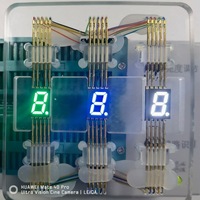 Module d'affichage LED à 7 segments SMD 5 chiffres de 0,20 pouce, texte rouge, indicateur de panneau industriel avec rétroéclairage LED intégré