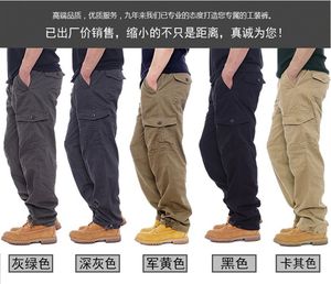 <span class=keywords><strong>Pantalon</strong></span> cargo en toile respirant et à séchage rapide pour homme, de haute qualité, décontracté, pour l'hiver, <span class=keywords><strong>avec</strong></span> poches latérales, 100% coton, fermeture éclair - Product Image 6