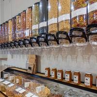 Distributeurs de nourriture en vrac à gravité pour bonbons et noix, très vendus, pour l'affichage et le stockage