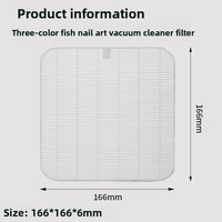 Kit de remplacement de cartouche filtrante HEPA ultra-mince en PET TRICOLOR FISH de haute qualité TF608 pour salons de manucure