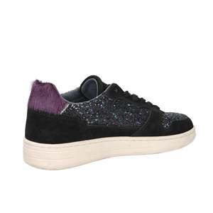 D.A.T.E. Sneakers Donna W431-C2-GL-BK Nero Glitter Upper Chunky Sole Chaussures de mode pour femmes - Product Image 5