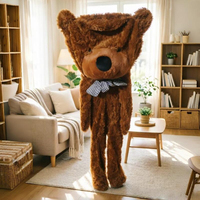 Ours en peluche au design minimaliste et décontracté, avec options multicolores attrayantes, rembourrage en coton PP, tissu polyester, fait main