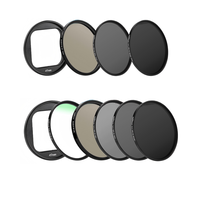 Kit de filtres pour objectif ND 49 mm ND8 ND64 ND1000 UV CPL compatible avec les accessoires de caméra d'action Insta360 Ace Pro
